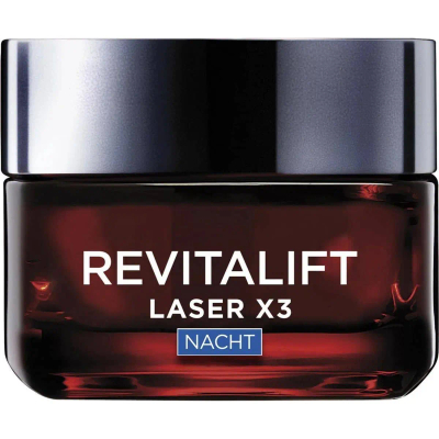 L’Oréal Paris Revitalift Laser anti-rimpel nachtcrème - Anti-Rimpel met Vitamine C, Hyaluronzuur & Pro-Retinol - 50ml