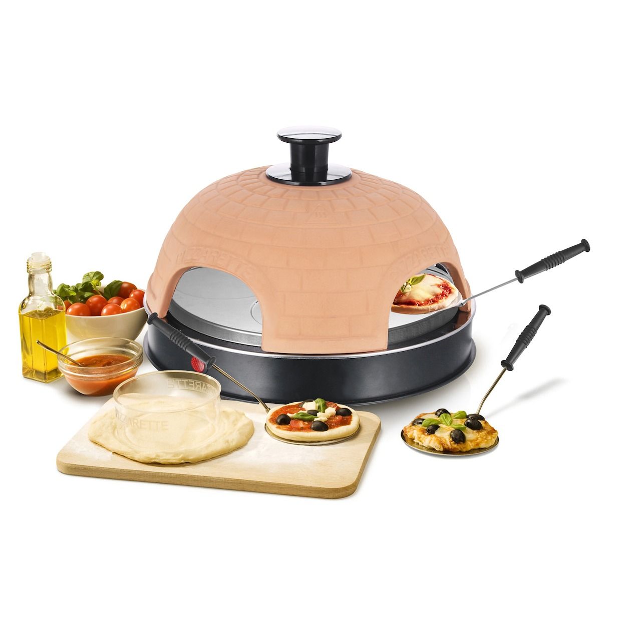 Emerio PO-115985 Pizzarette Pizzamaker Zwart