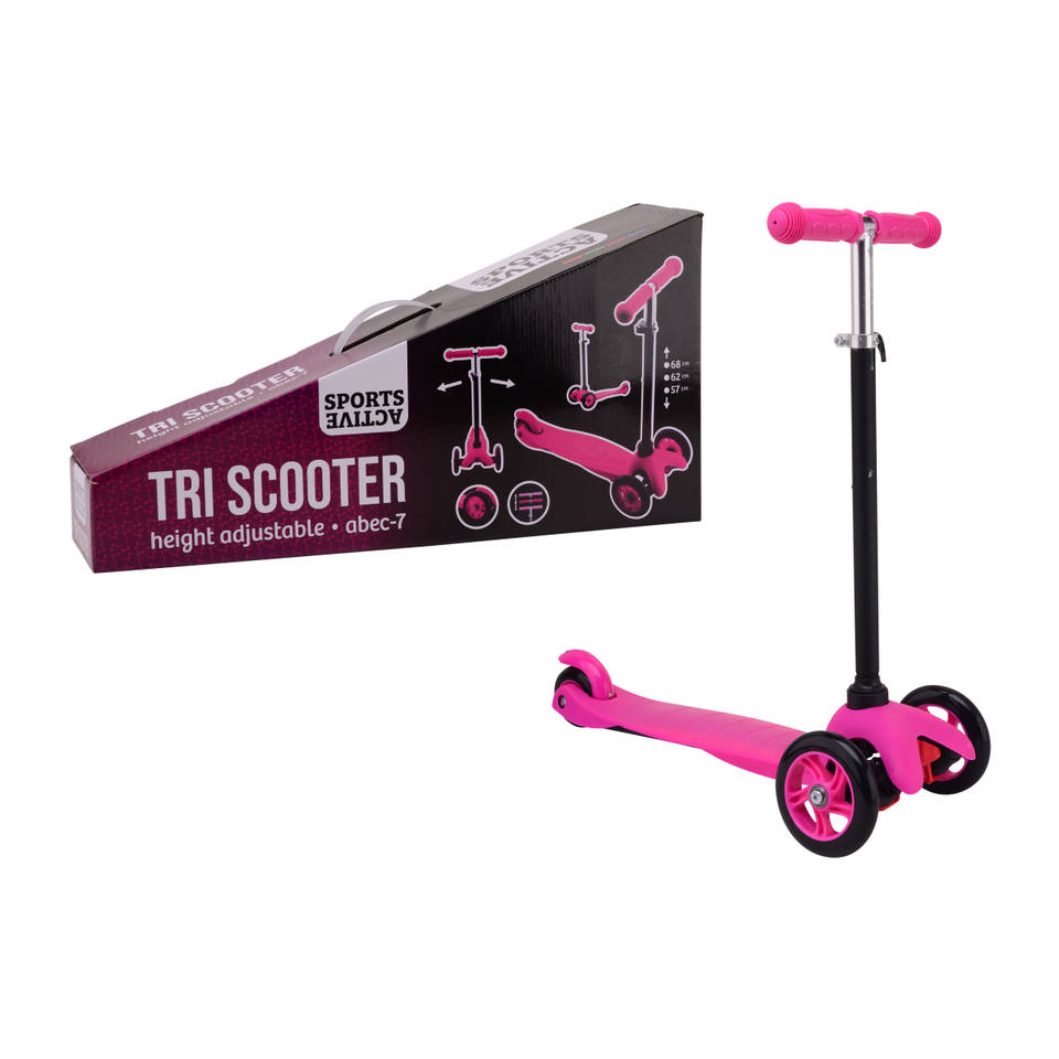 Sports Active City roze tri-scooter