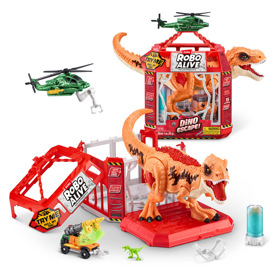 Robo Alive dino escape playset.