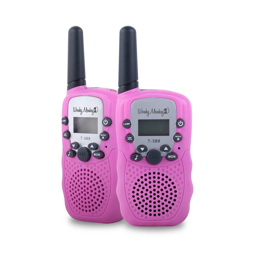 Wonky Monkey walkie talkie set - roze