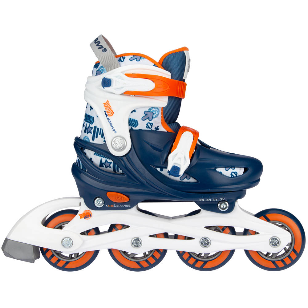 Nijdam Traffic Racer inline skates - maat 37/40 - blauw