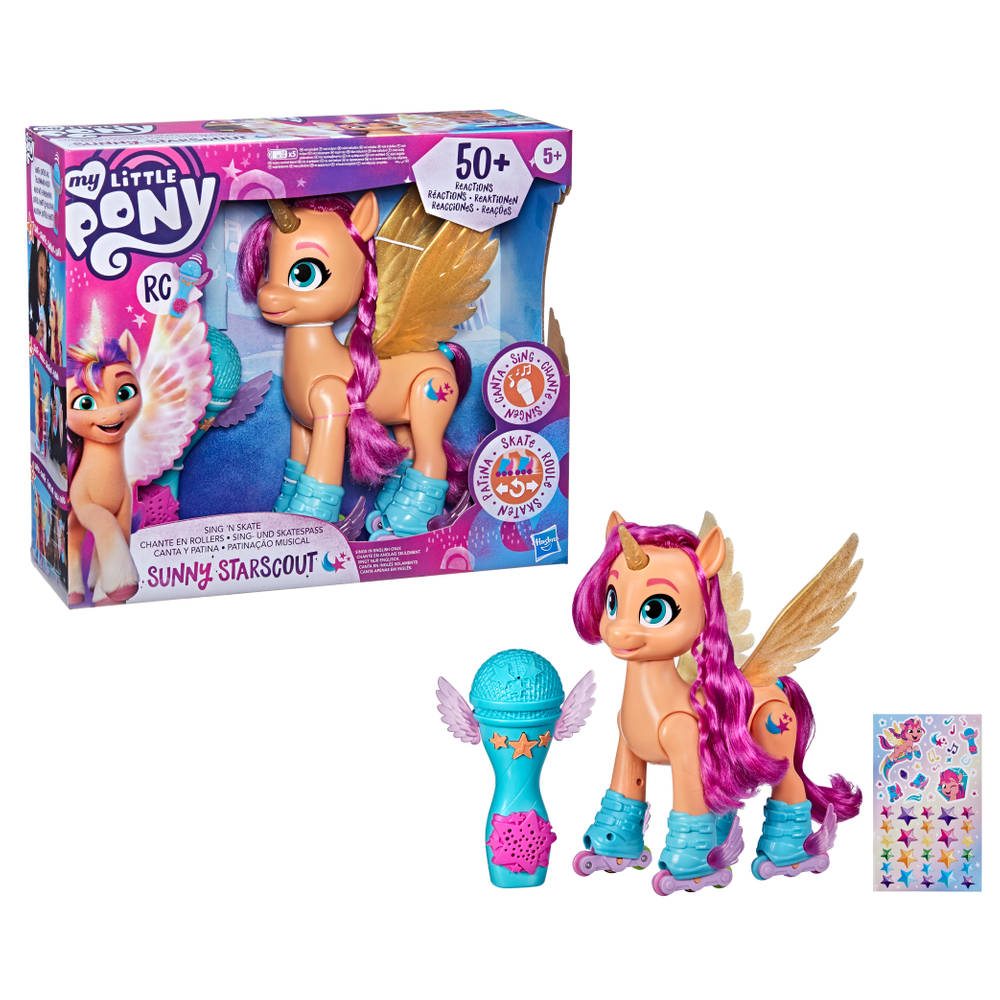 My Little Pony zingende en schaatsende Sunny