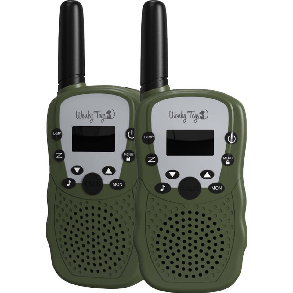 Wonky Monkey walkie talkie set - groen