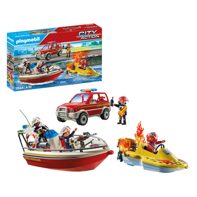 PLAYMOBIL City Action brandweermissie op het water 71569