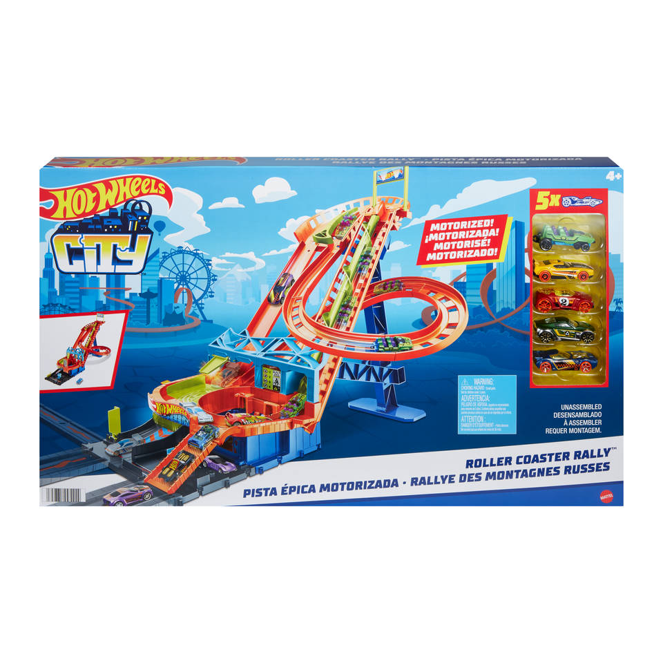 Hot Wheels City achtbaan rally baanset