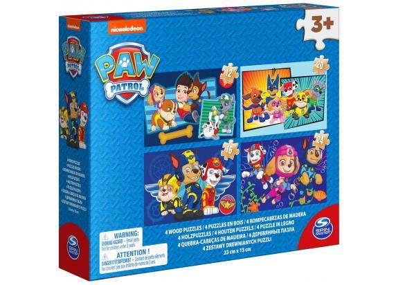 PAW Patrol - 4 puzzels van hout