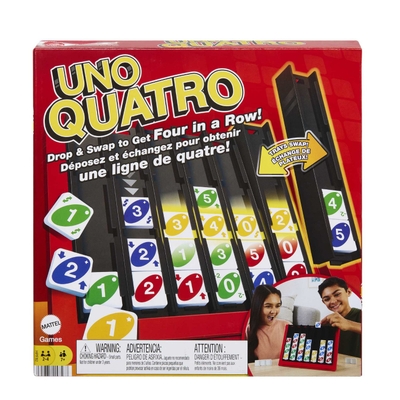 UNO Quatro - Vier Op Een Rij - Kaartspel