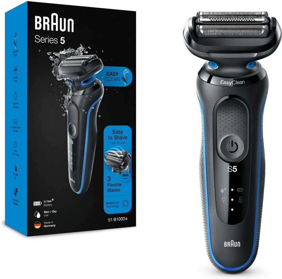 Braun 5 51-B1000s Blauw