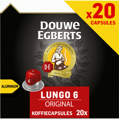 Douwe Egberts Lungo Original Koffiecups 20 Stuks