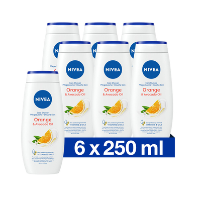 NIVEA Orange & Avocado Oil - Douchegel - 6x 250 ml