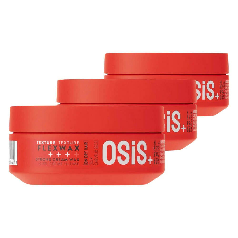 3x Schwarzkopf Professional OSiS Extra Strong Flex Waxx 85 ml