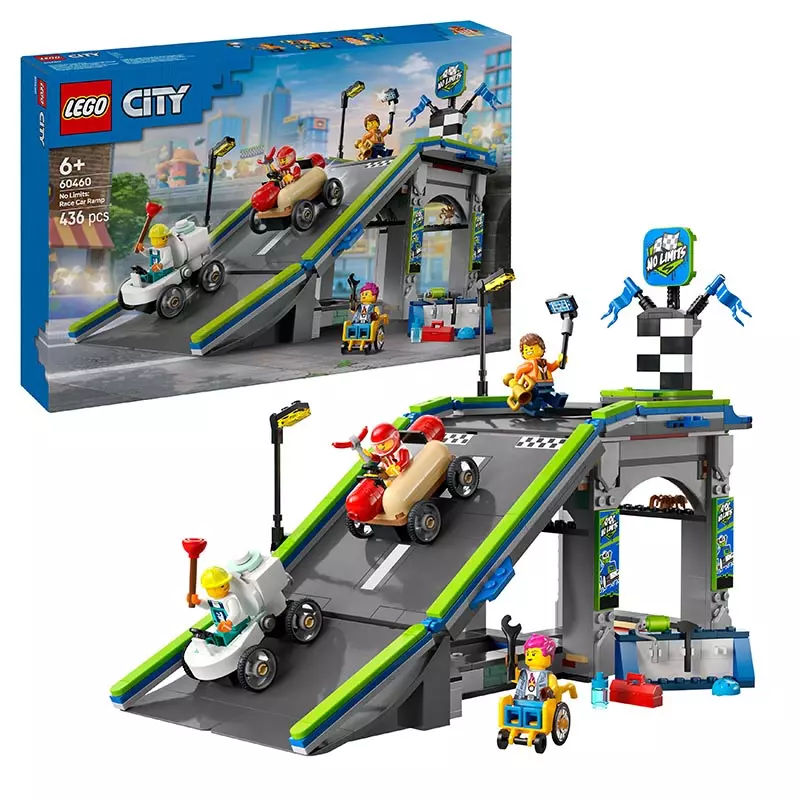 LEGO City Snelle schans voor raceauto's zeepkistenset 60460