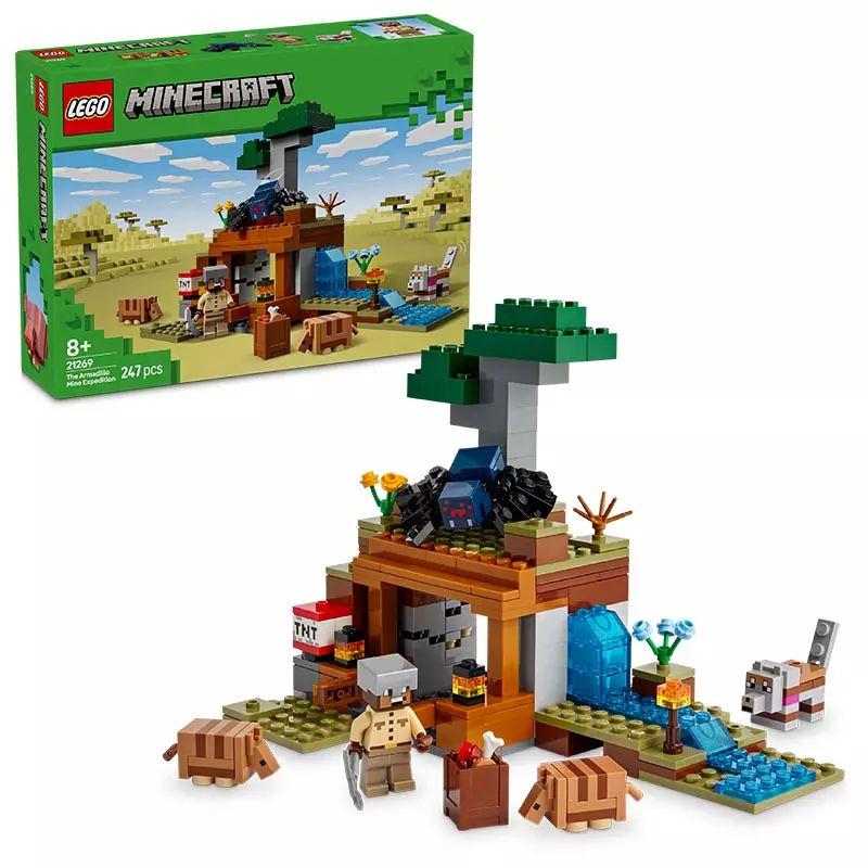 LEGO Minecraft De gordeldieren bij de mijn 21269