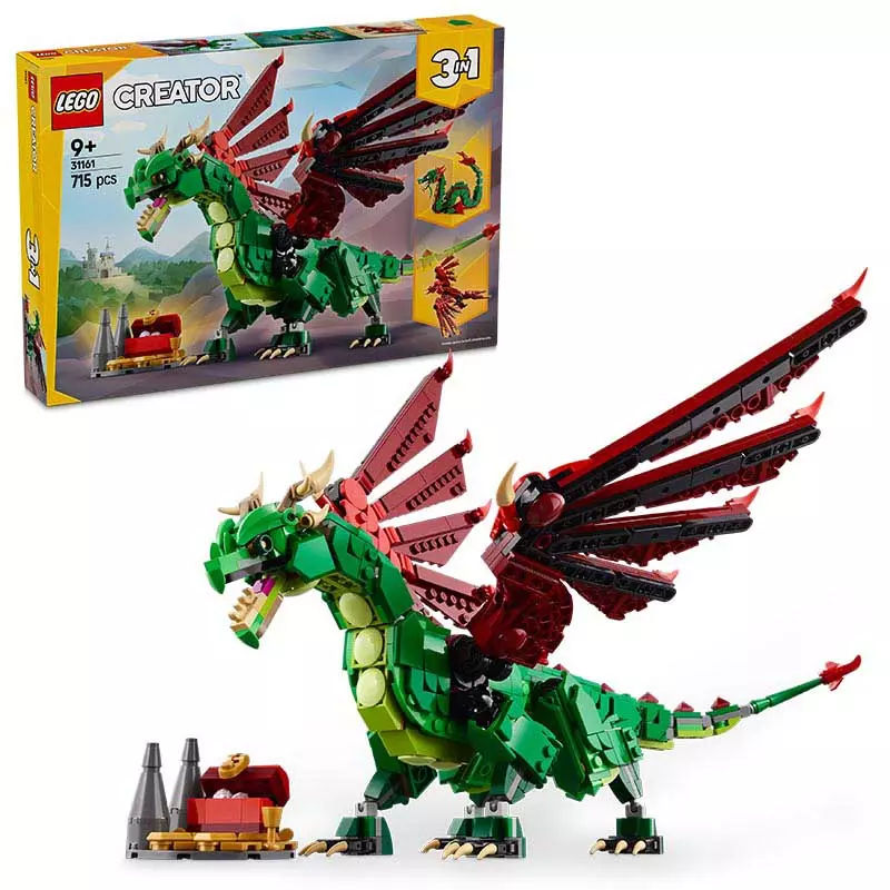 LEGO Creator 3in1 Middeleeuwse draak, speelgoedset 31161