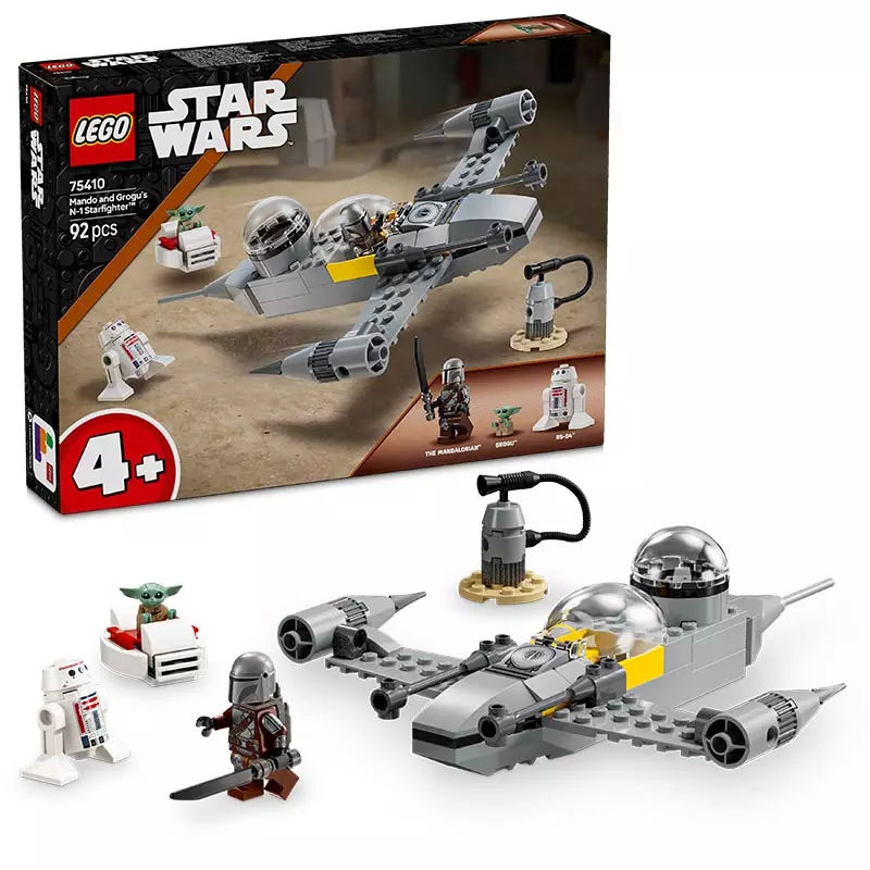 LEGO Star Wars Mando en Grogu’s N-1 Starfighter™ 75410