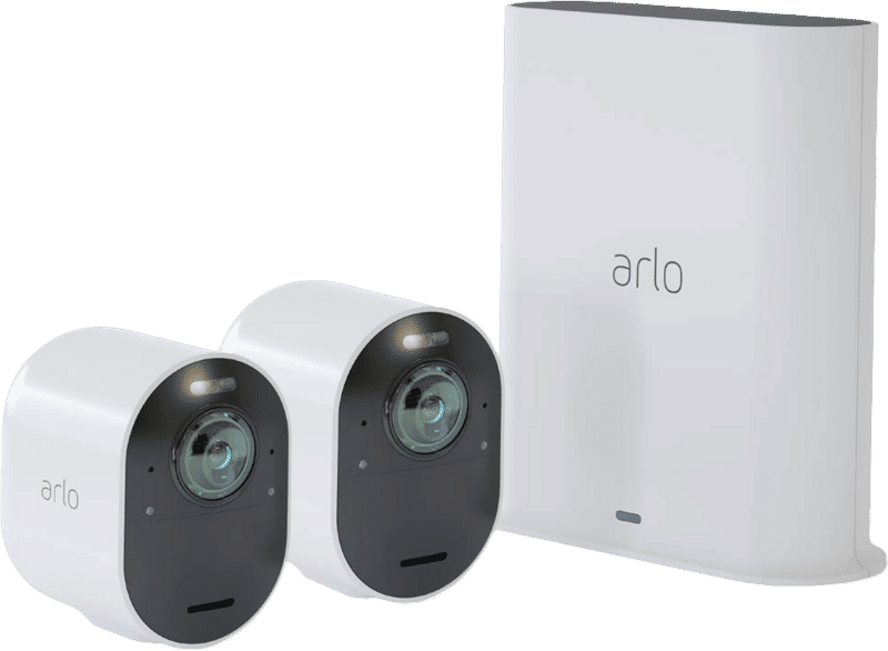 Arlo Ultra 2 Beveiligingscamera 4K Wit Duo Pack