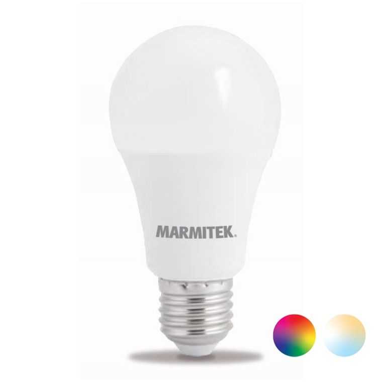 Marmitek GLOW MO - Smart Wi-Fi LED bulb color - E27 | 806 lumen | 9 W = 60 W Smartverlichting Wit