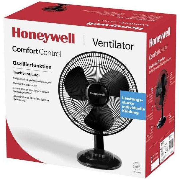 Honeywell HTF1220BE Tafelventilator 35 cm Zwart