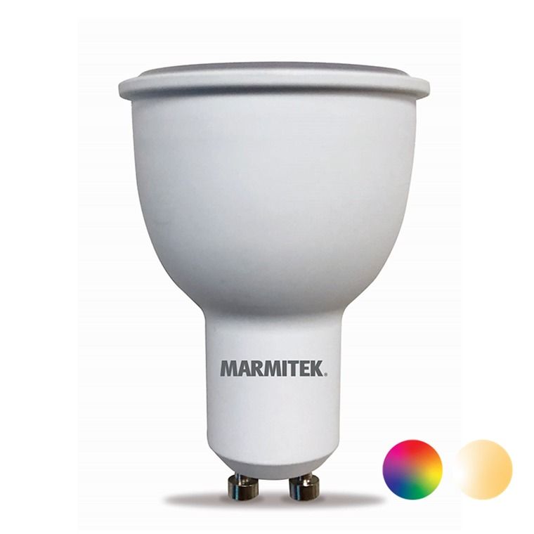 Marmitek GLOW XSO - Smart Wi-Fi LED bulb color - GU10 | 380 lumen | 4.5 W = 35 W Smartverlichting Wit