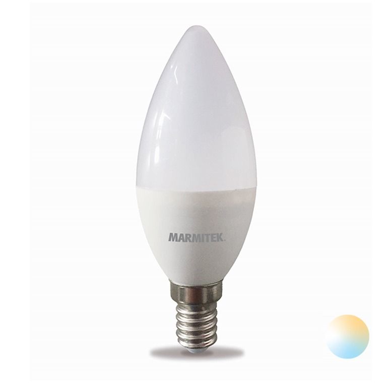 Marmitek GLOW SE - Smart Wi-Fi LED bulb - E14 | 380 lumen | 4.5 W = 35 W Smartverlichting Wit