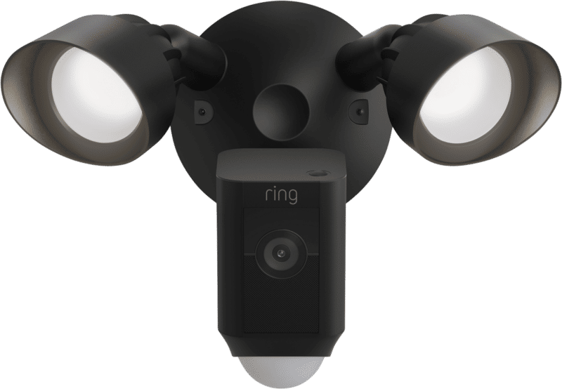 Ring Floodlight Cam Wired Plus Zwart