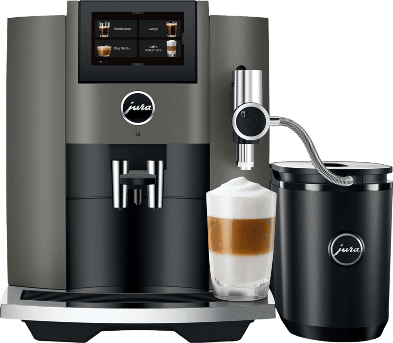 Jura S8 (EB) dark inox volautomatische koffiemachine