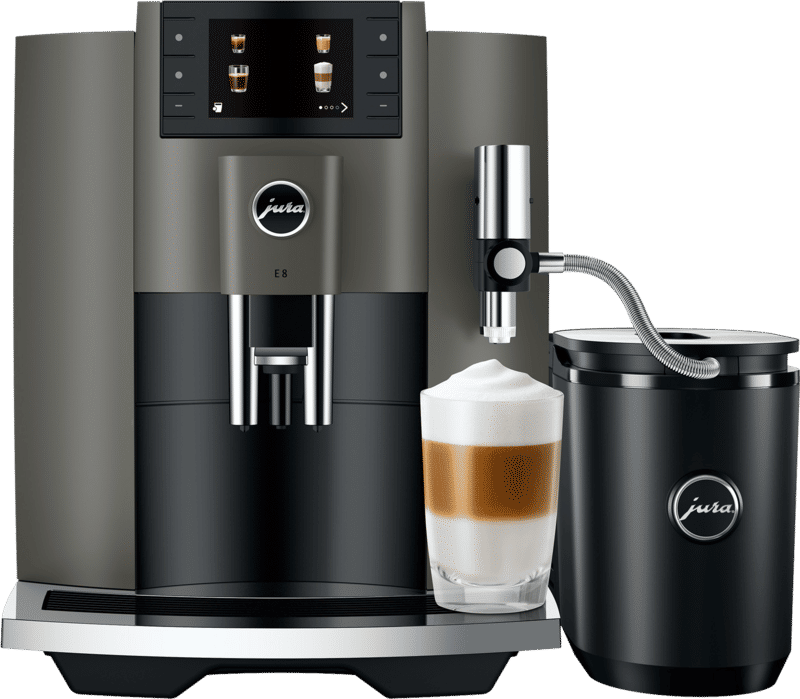 Jura E8 (EC) dark inox volautomatische koffiemachine