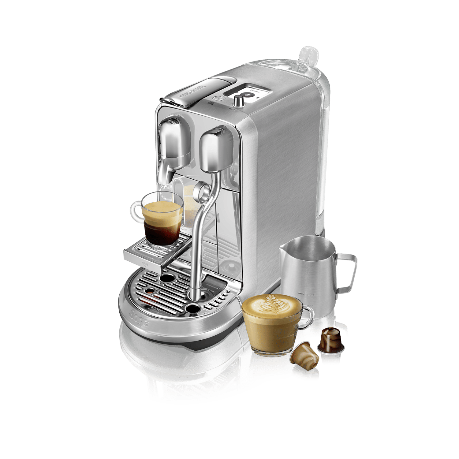 Sage Nespresso CREATISTA PLUS SNE800BSS4ENL1 Nespresso Grijs