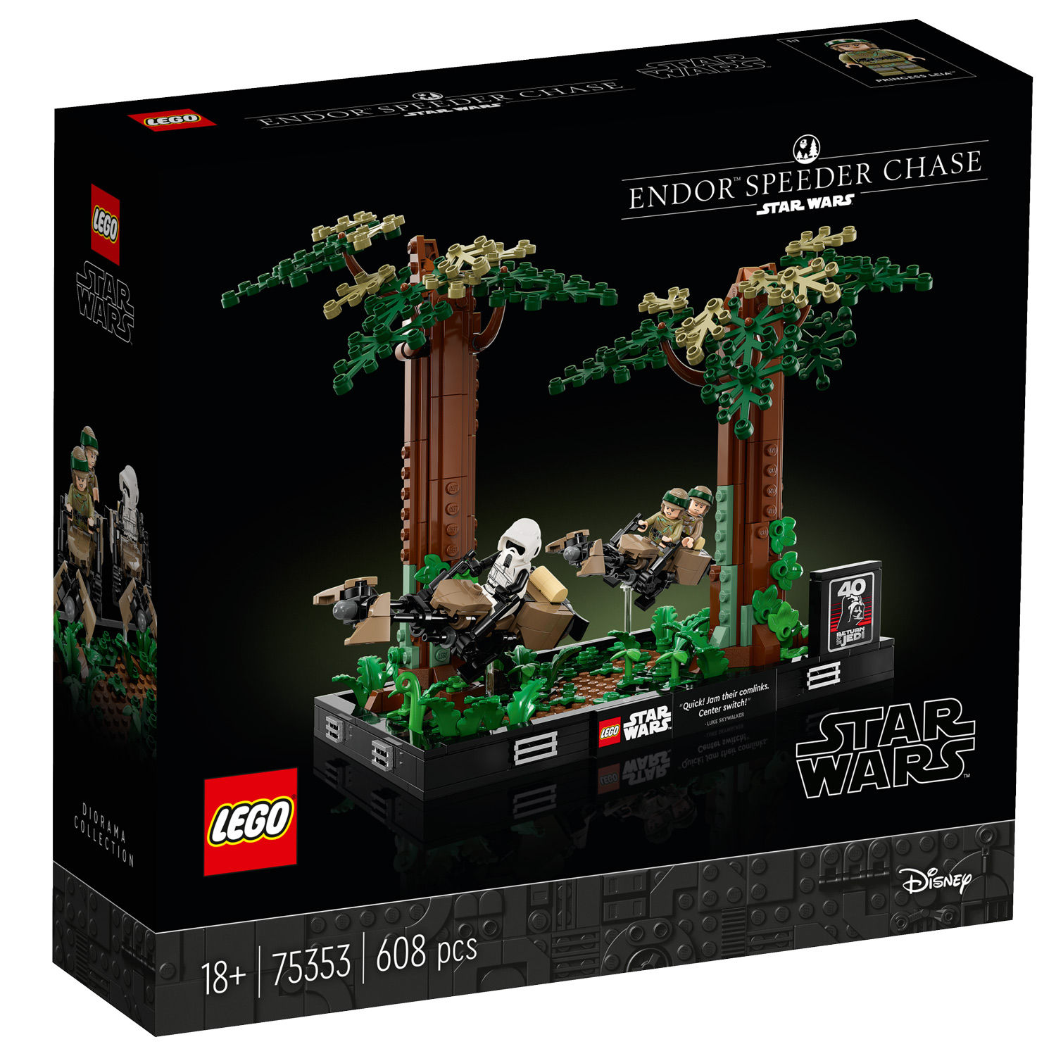 LEGO Star Wars Endor™ speederachtervolging diorama 75353