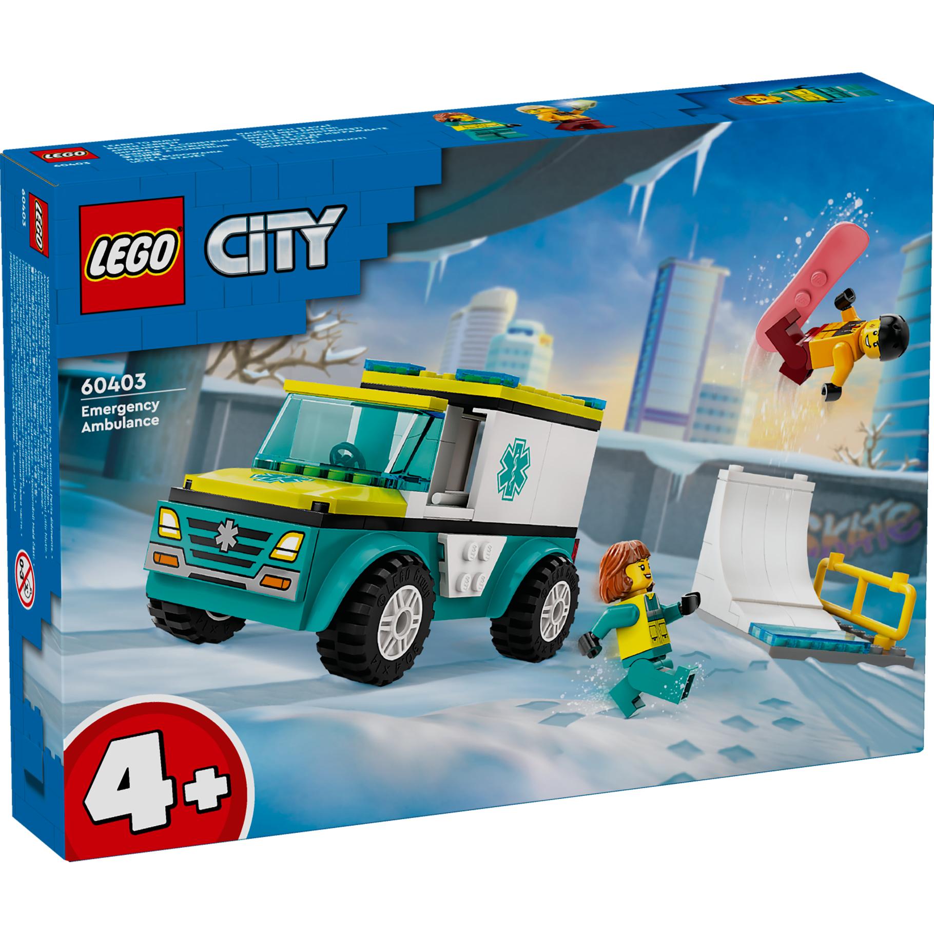 LEGO City Ambulance en snowboarder 60403