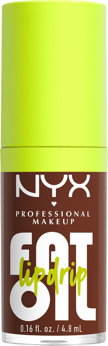 NYX Professional Makeup Fat Oil Lip Drip Lipgloss - Tot 12 uur hydratatie - Verrijkt met kruipbraamolie, framboosolie en squalaan - Livin The Cream - 4.8 ml