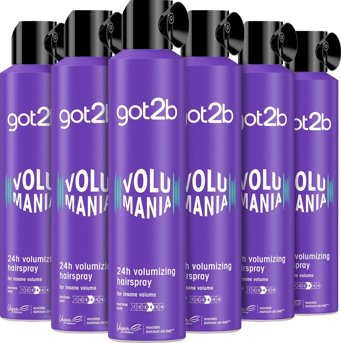 GOT2B Hairspray Volumania 24h volumizing 6x 300ml 