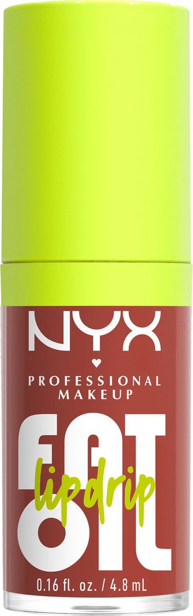 NYX Professional Makeup Fat Oil Lip Drip Lipgloss - Tot 12 uur hydratatie - Verrijkt met kruipbraamolie, framboosolie en squalaan -Splash Of Cream - 4.8 ml