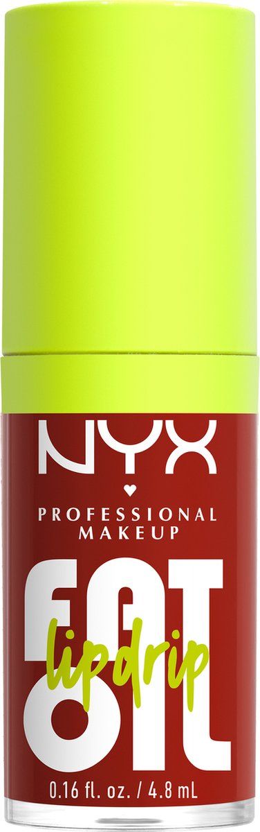 NYX Professional Makeup Fat Oil Lip Drip Lipgloss - Tot 12 uur hydratatie - Verrijkt met kruipbraamolie, framboosolie en squalaan - Losin Control - 4.8 ml