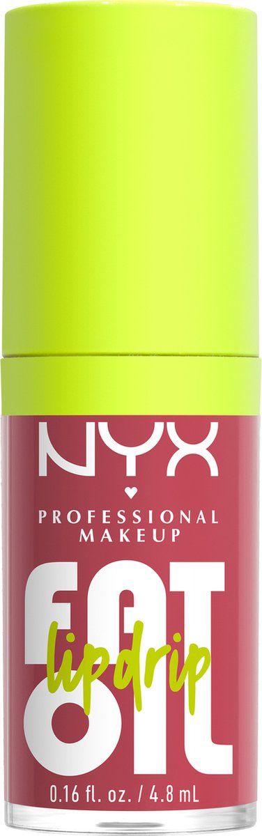 NYX Professional Makeup Fat Oil Lip Drip Lipgloss - Tot 12 uur hydratatie - Verrijkt met kruipbraamolie, framboosolie en squalaan - Chillin Like A Villain - 4.8 ml