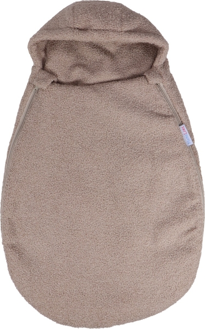 MamaLoes Teddy Boucle Nougat Autostoel Voetenzak ML020905