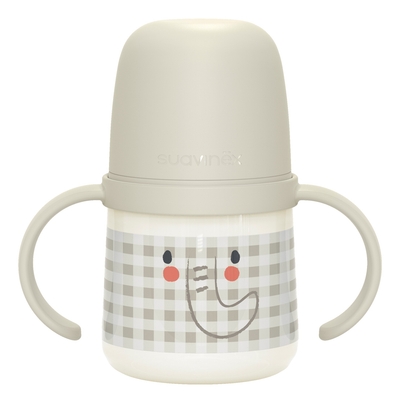 Suavinex Night&Day Elephant Gray 150ml Drinkfles met Handvatten SXSNZ1083508