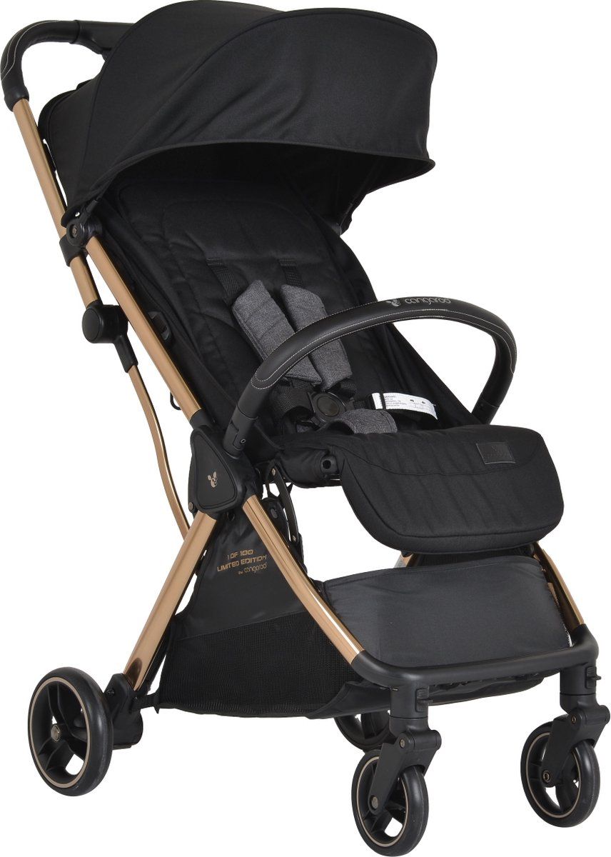 Cangaroo Easy Fold Black/Gold Limited Edition Wandelwagen 109576