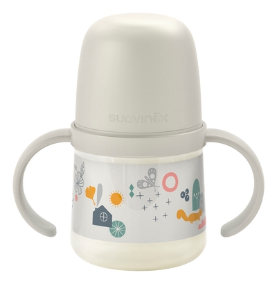Suavinex A Walk In The Park Gray 150ml Drinkfles met Handvatten SXSAZ1083379