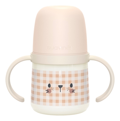 Suavinex Night & Day Rabbit Pink 150ml Drinkfles met Handvatten SXSNZ1083515