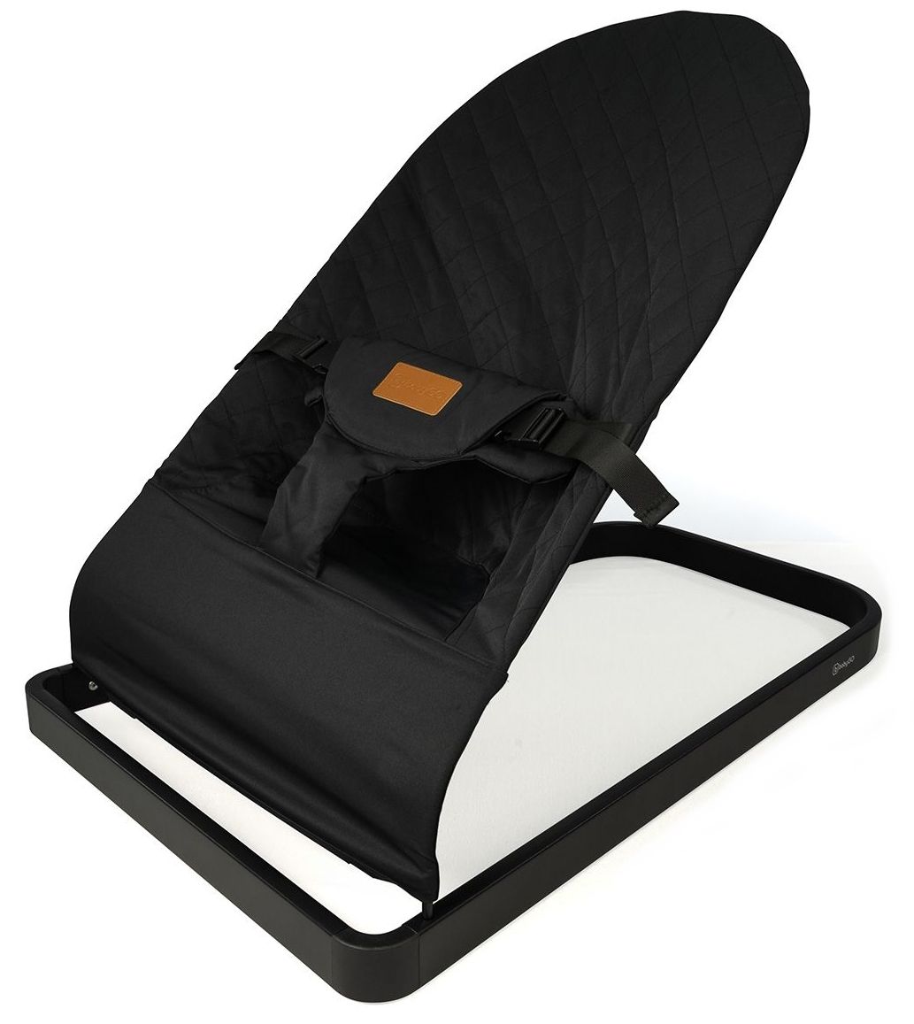 BabyGO Bouncer Comfort - Wipstoel - Schommelstoel voor baby's tot 9kg - Zwart