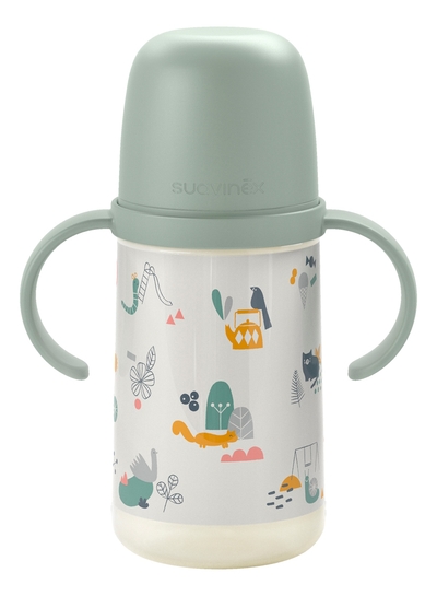 Suavinex A Walk In The Park Green 270ml Drinkfles met Handvatten SXSAZ2083409