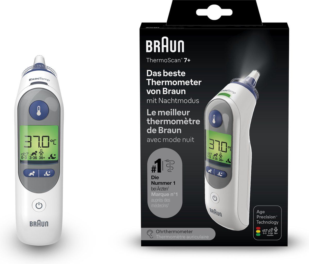 Braun ThermoScan 7+ Oorthermometer IRT 6525 | 1 stuk