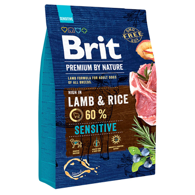 2x3kg Brit Premium by Nature Sensitive Lam & Rijst droog hondenvoer - hondenbrokken