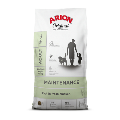 7kg Arion Original Maintenance Small Breed Kip hondenvoer droog - hondenbrokken