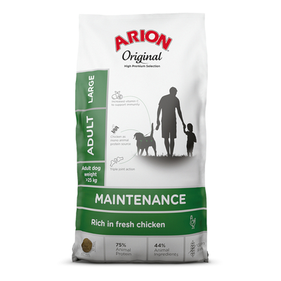 2x12kg Arion Original Maintenance Large Breed Kip hondenvoer droog - hondenbrokken