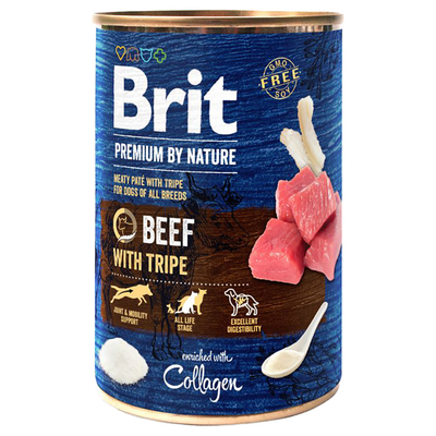 Brit Premium by Nature - Rund met Pens (12 x 400 g) - natvoer honden