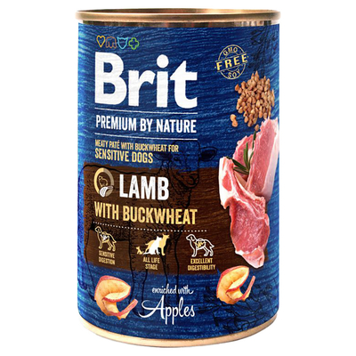 Brit Premium by Nature - Lam met Boekweit (1 x 400 g) - natvoer honden