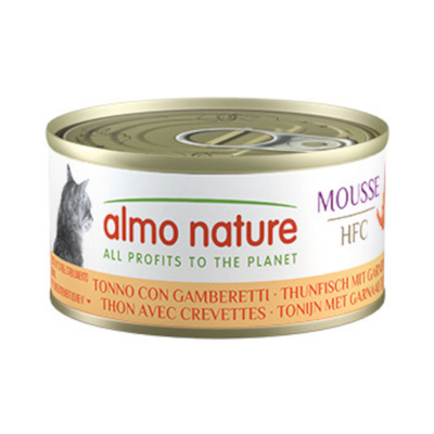 6x70g Almo Nature HFC Cat Mousse tonijn met garnalen natvoer voor katten - natvoer katten